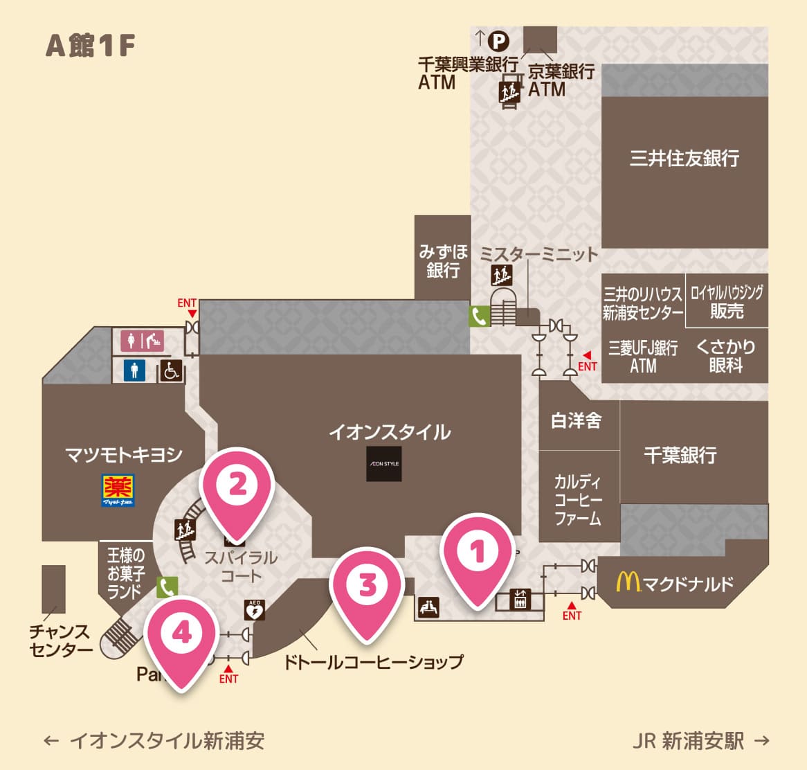 催事スペースMAP