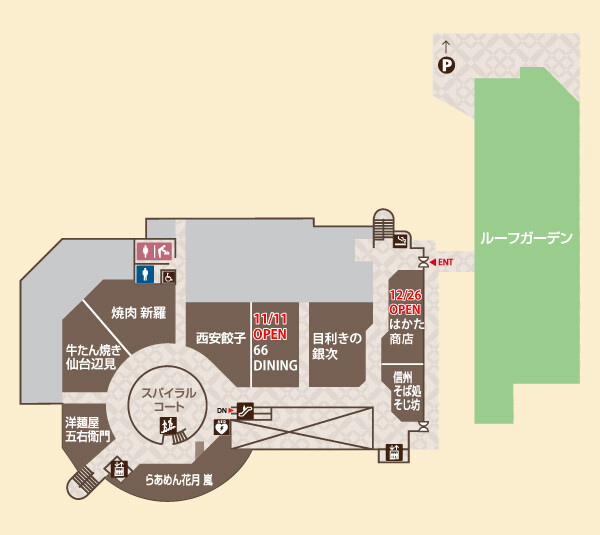 MONA新浦安4Fフロアマップ