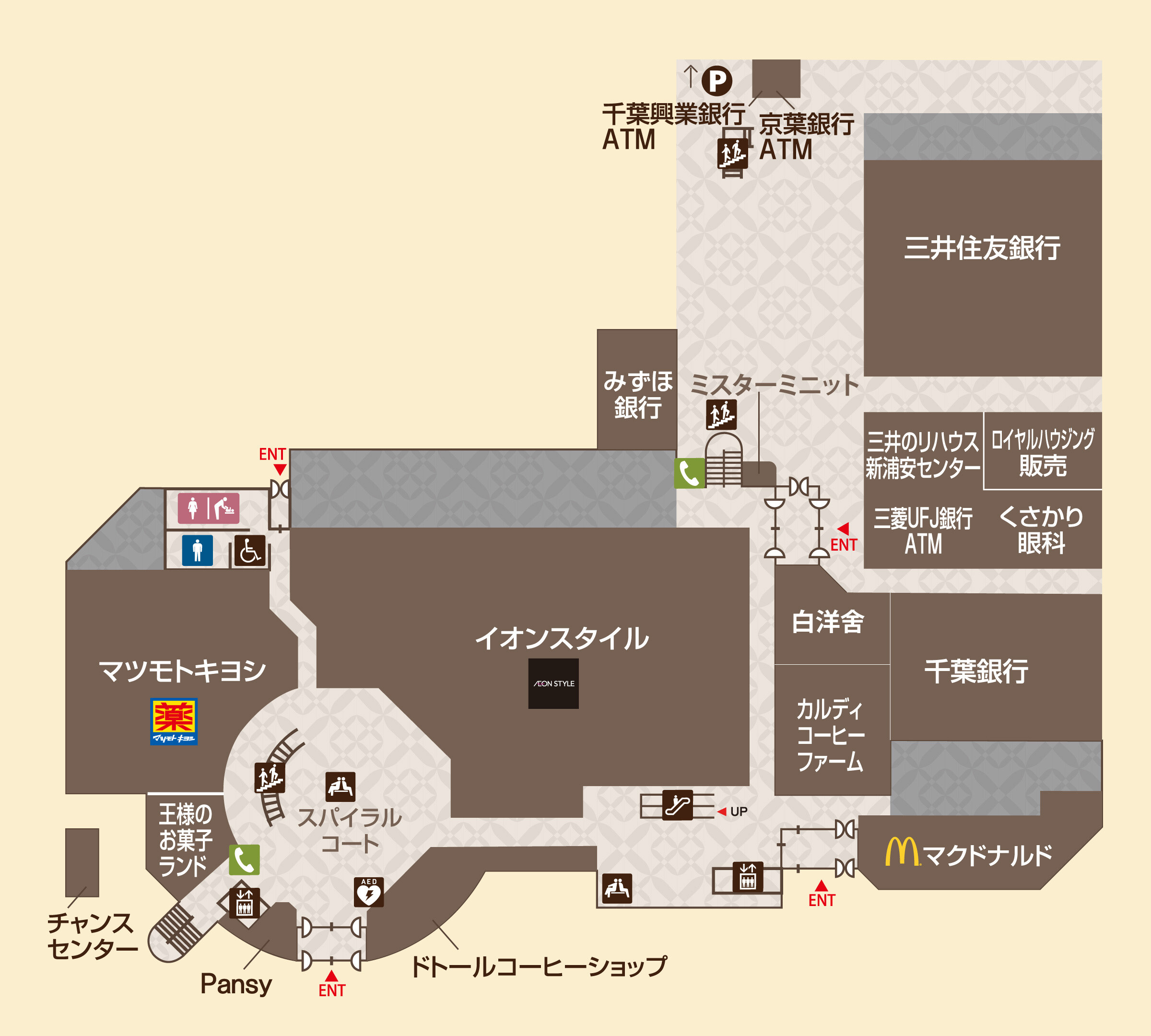 MONA新浦安1Fフロアマップ